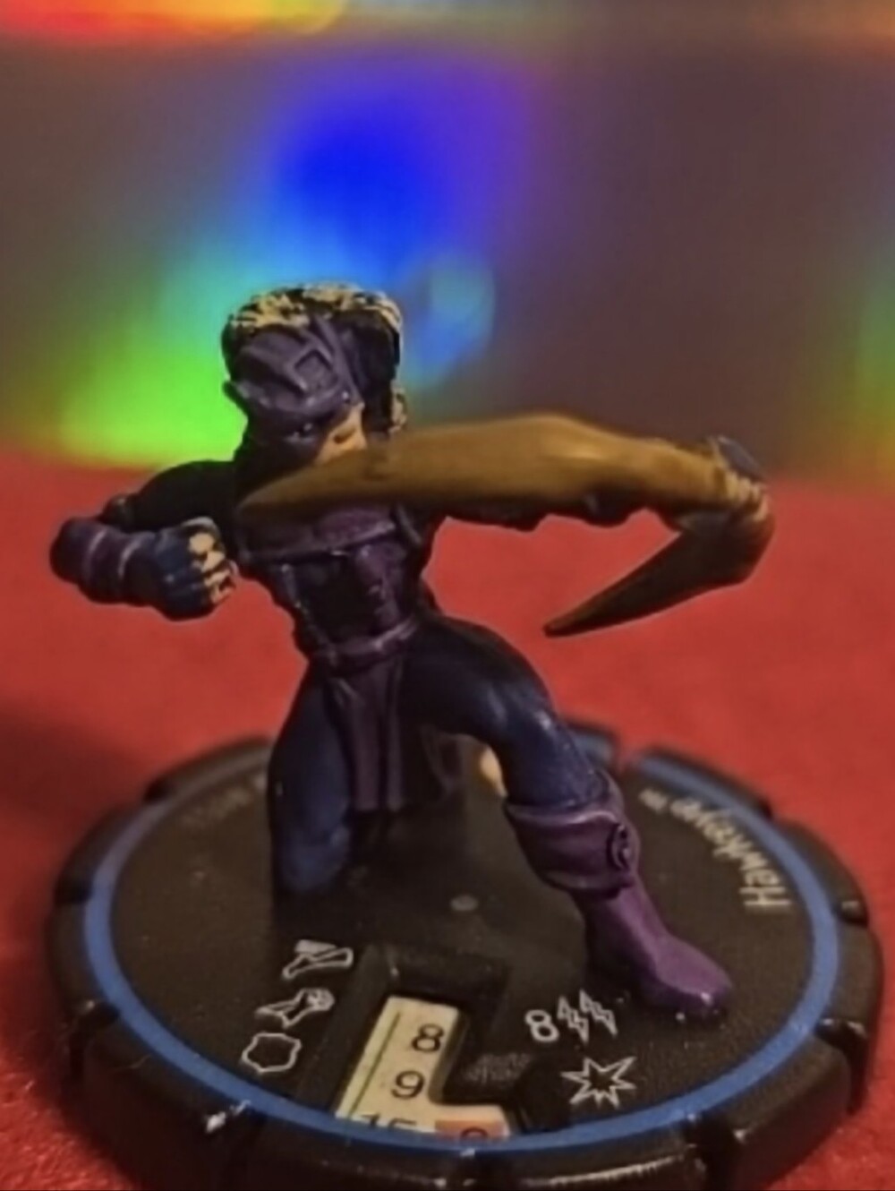 091326 Marvel Heroclix Clobberin Time Hawkeye #054 Veteran Figure Only#studio 77